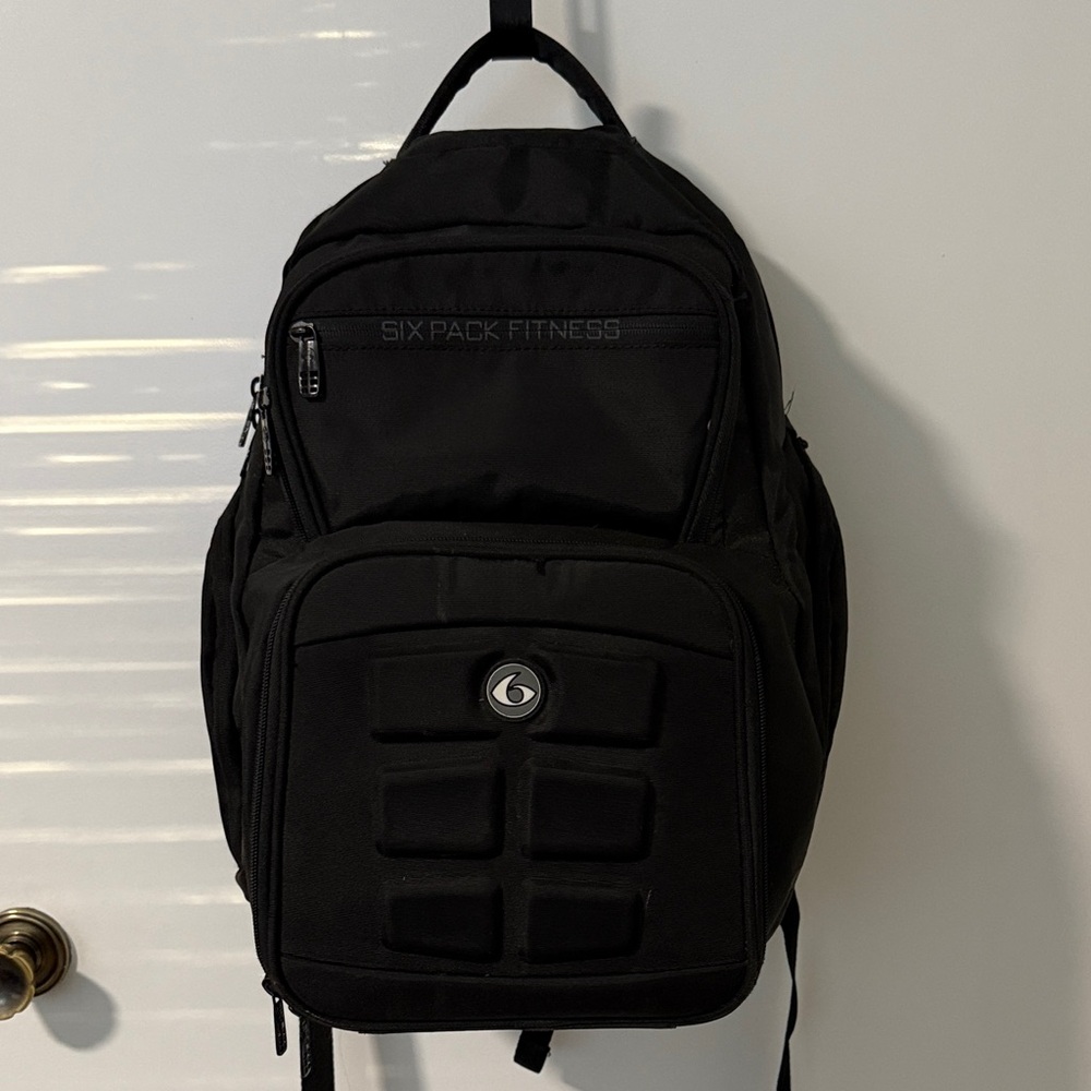 Six Pack Fitness Black Backpack